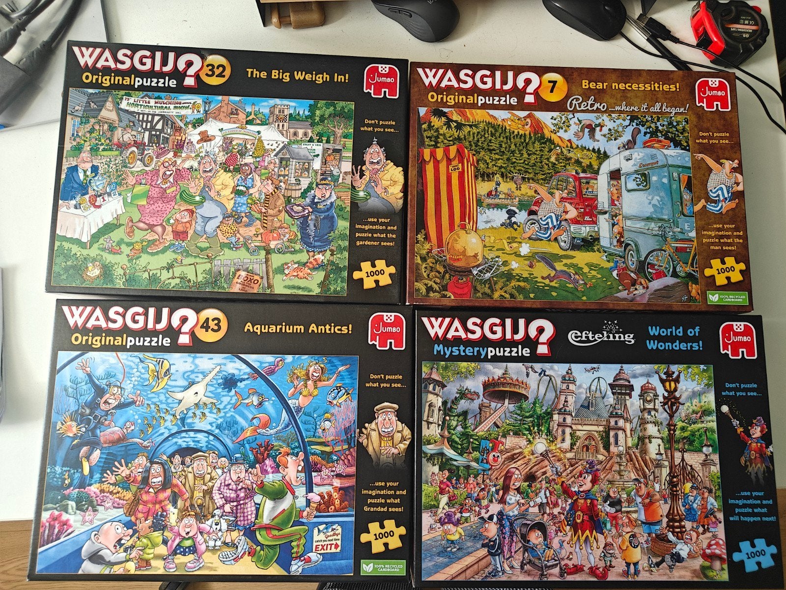 Wasgij Original en Mystery Puzzels - 1000 stukjes, Ophalen of Verzenden, 500 t/m 1500 stukjes, Gebruikt, Legpuzzel
