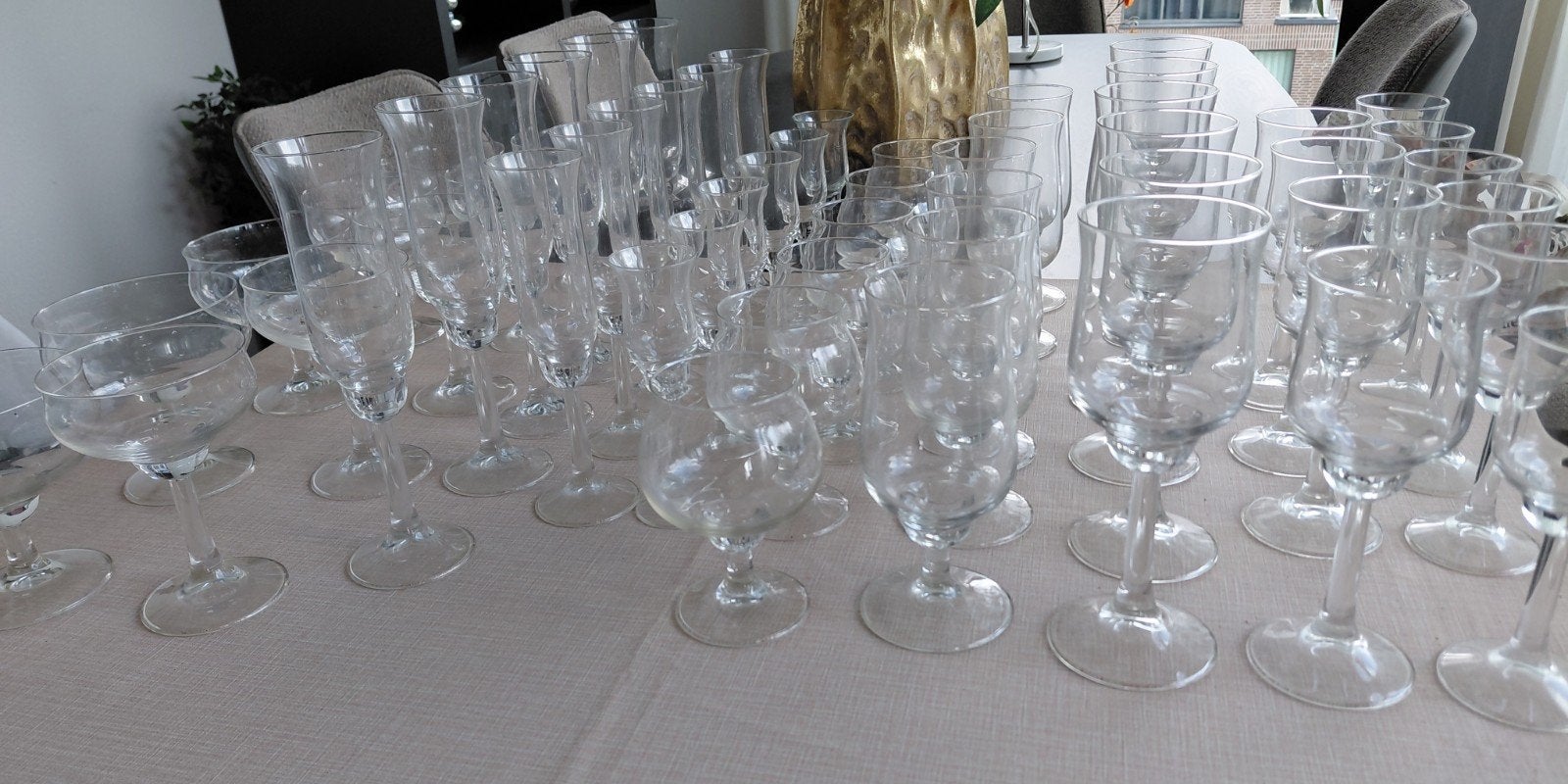 Glasservies Ambassador Willem Heesen Leerdam, Huis en Inrichting, Keuken | Servies, Ophalen, Glas of Glazen, Overige stijlen, Glas