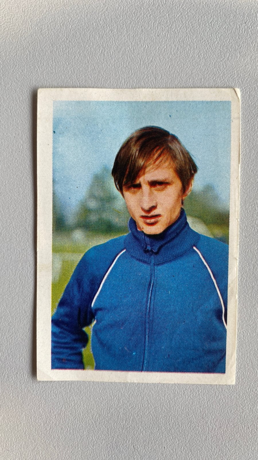 -:- Johan Cruyff Ajax voetbalplaatje - Vintage -:-, Verzamelen, Ophalen of Verzenden, Gebruikt, Ajax, Poster, Plaatje of Sticker