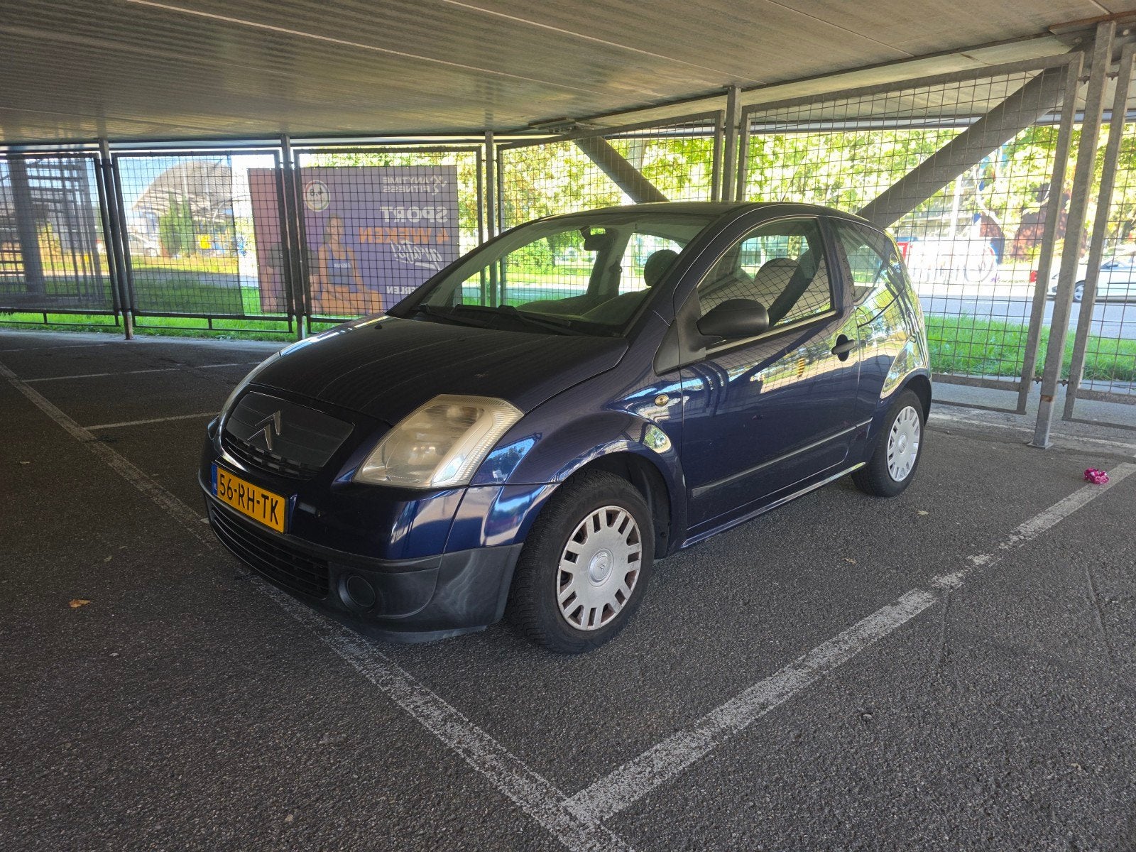 Citroën C2 1.1 I 2005 Blauw, Voorwielaandrijving, 450 kg, 525 kg, 31 €/maand