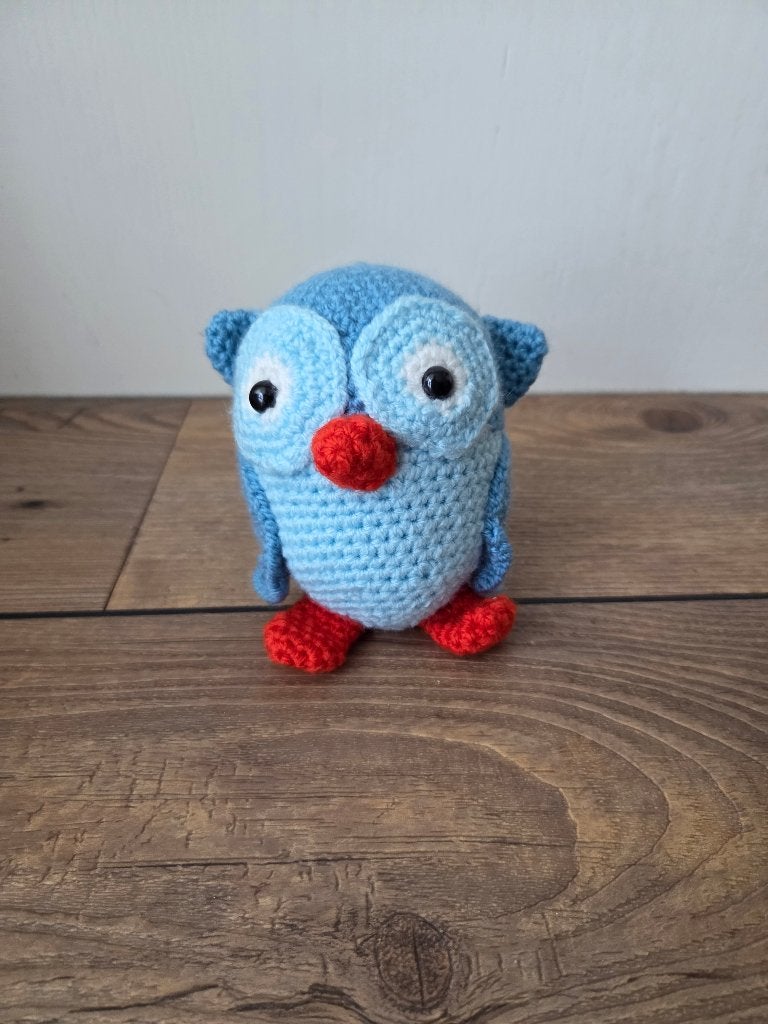 Gehaakt uiltje, Overige stijlen, Nieuw, Ophalen of Verzenden, Blauw
