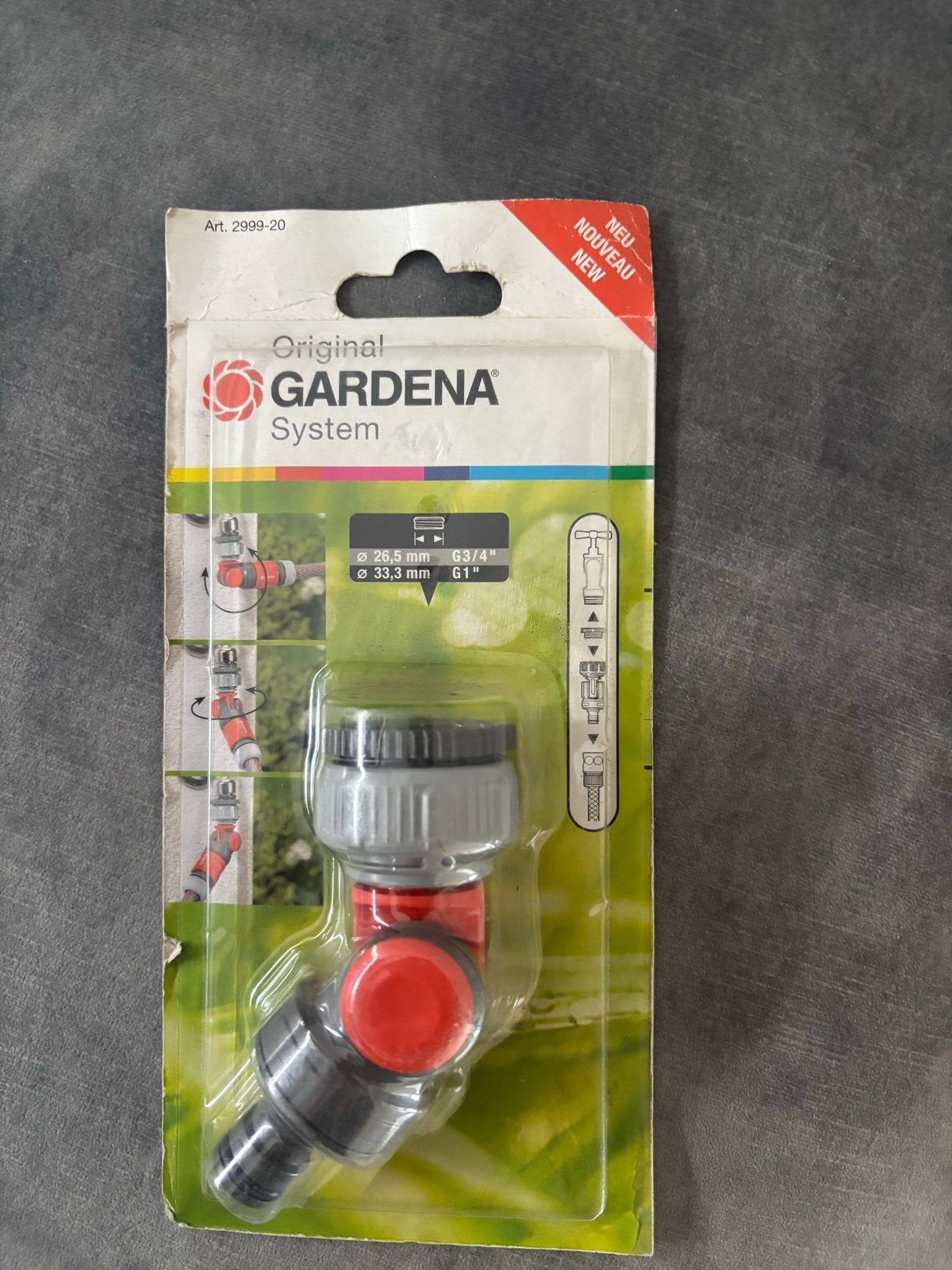 Nieuwe Gardena System Tuinslangkoppeling G3/4" en G1", Ophalen of Verzenden, Nieuw, Tuinslangkoppeling