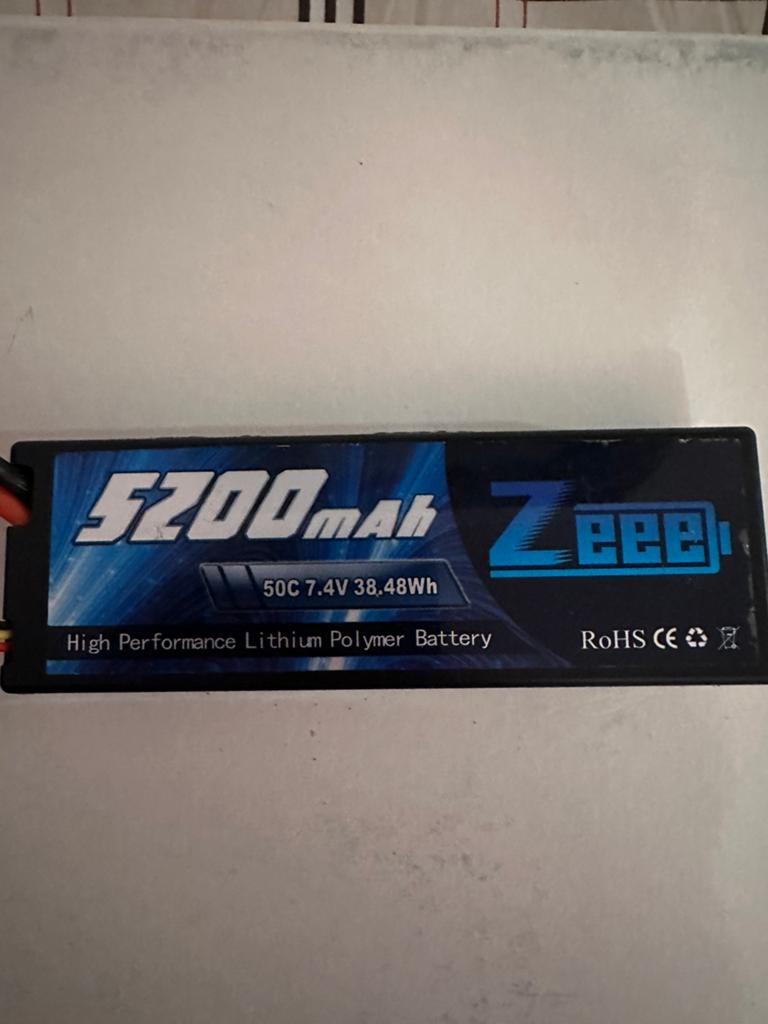 LIPO ZEEE 5200 MAH 2S 50c  7.4v, Hobby en Vrije tijd, Modelbouw | Auto's en Voertuigen, Ophalen, Gebruikt, Groter dan 1:32, Overige merken