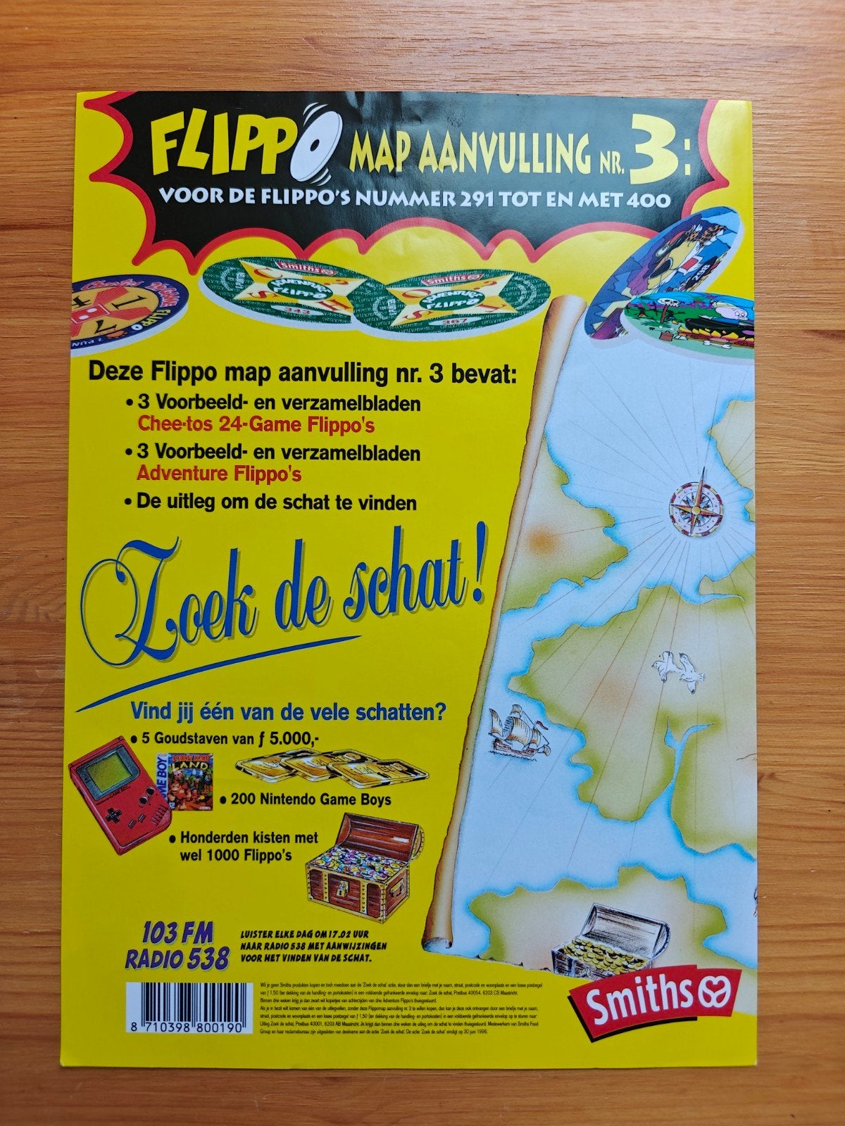 Flippo Map Aanvulling Nr. 3, 4 en 5, Verzamelen, Flippo's, Map, Album of Poster, Adventure, Cheetos 24 Game, Griezel, Olympic