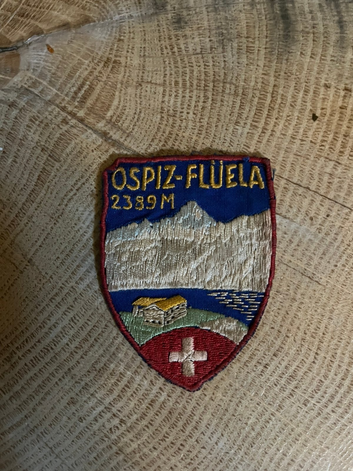vintage souvenirpatch van de Zwitserse Alpen, Ophalen of Verzenden, Zo goed als nieuw
