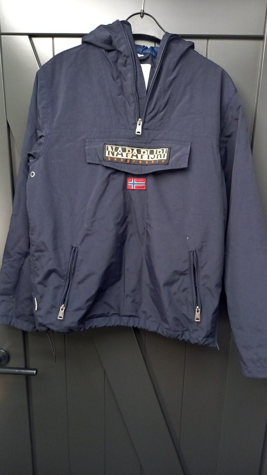 Napapijri Taped seams Jas Maat 170 (S), Kleding | Heren, Jassen | Zomer, Ophalen, Blauw, Zo goed als nieuw, Napapijri