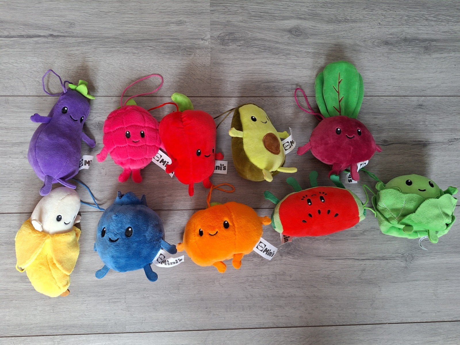 Lidl Mini's Knuffels - Complete Set van 10, Lidl, Overige karakters, Overige typen, Ophalen of Verzenden