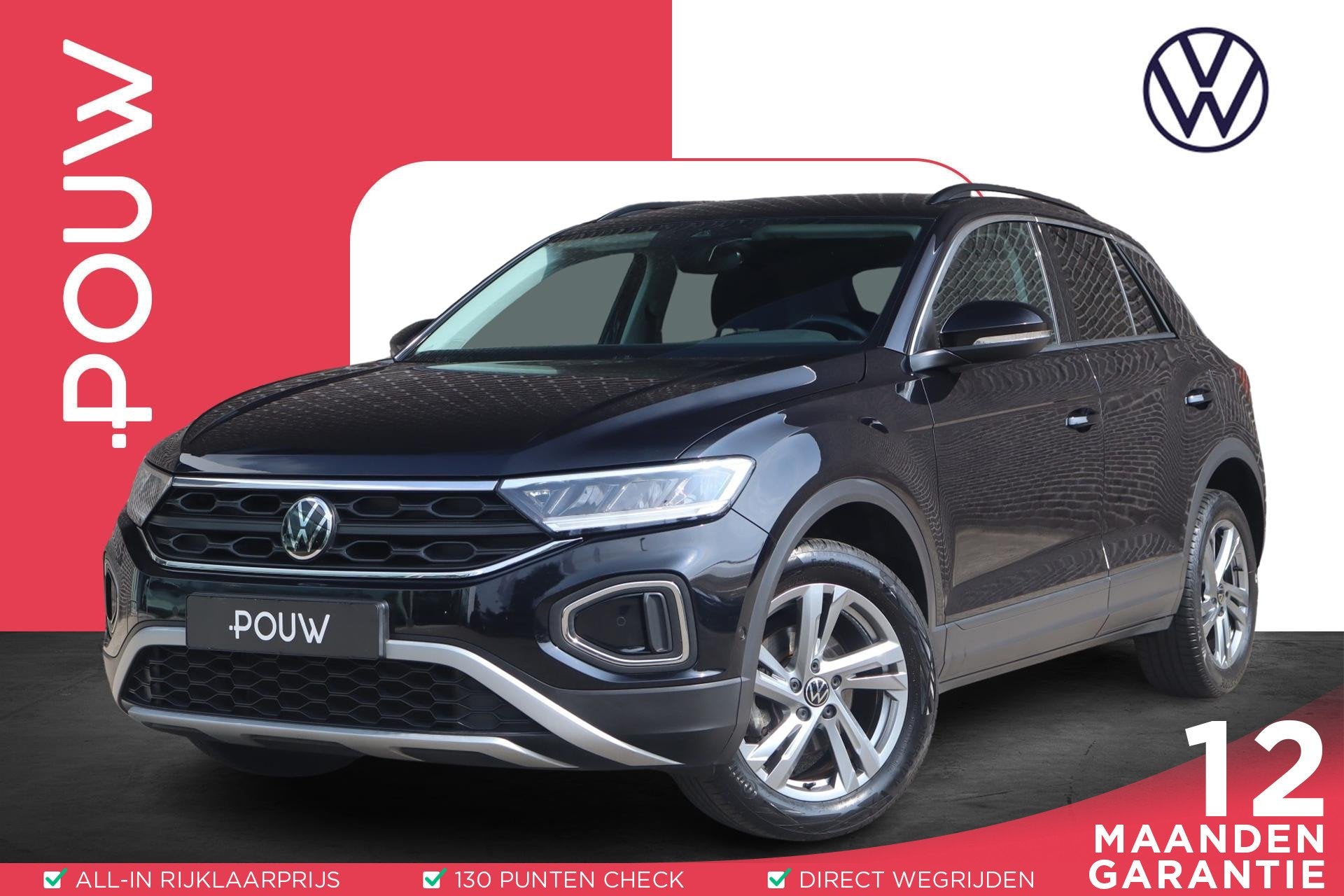 Volkswagen T-Roc 1.0 TSI 110pk Life | Cruise Control Adaptie, Auto's, Volkswagen, Voorwielaandrijving, 12 maanden, Stof, Gebruikt