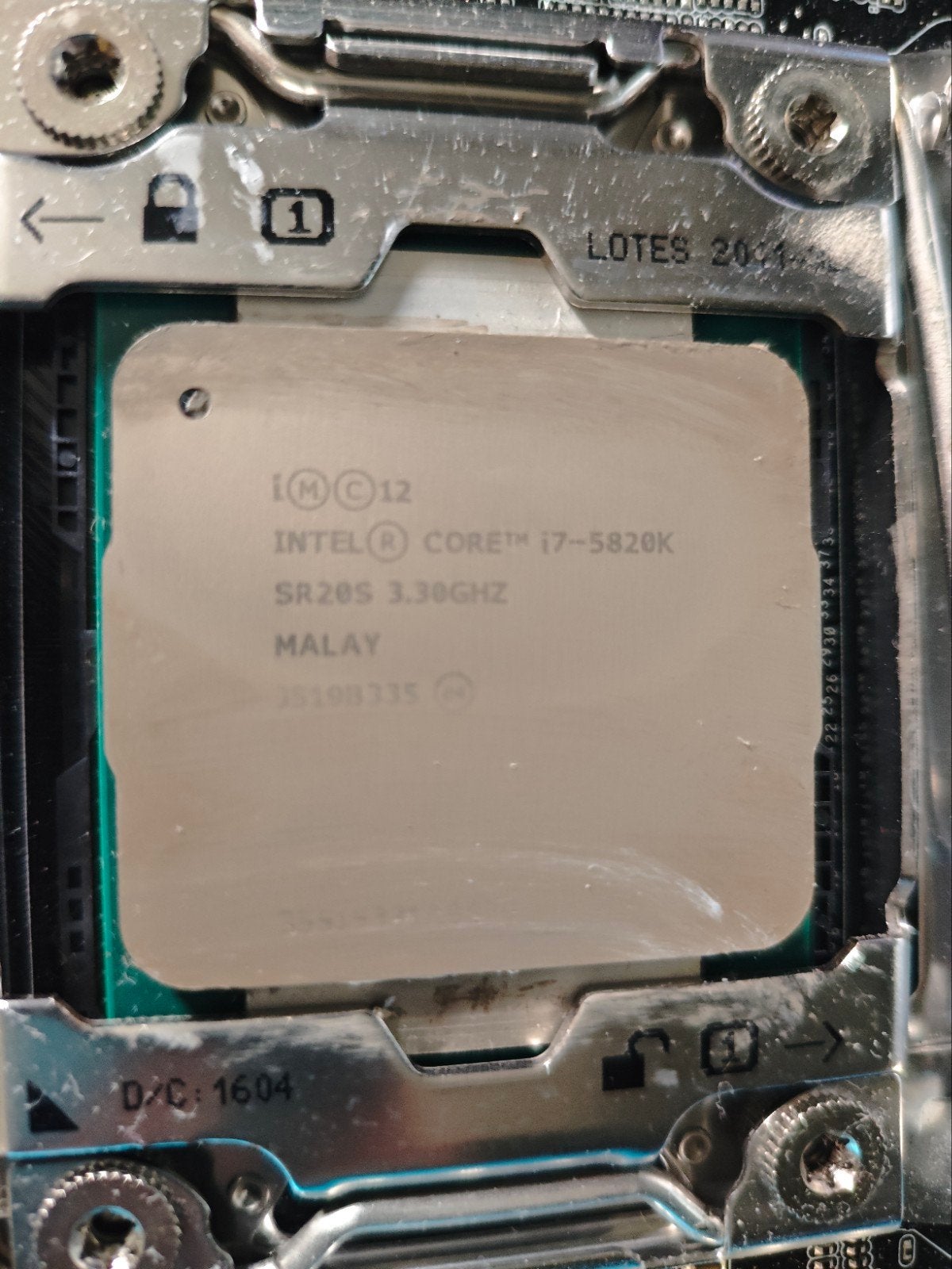 i7 5820k, X99 Extreme4 (mogenlijk defect) & Noctua Cooler, 6-core, Gebruikt, Intel Core i7-5820K, Ophalen of Verzenden