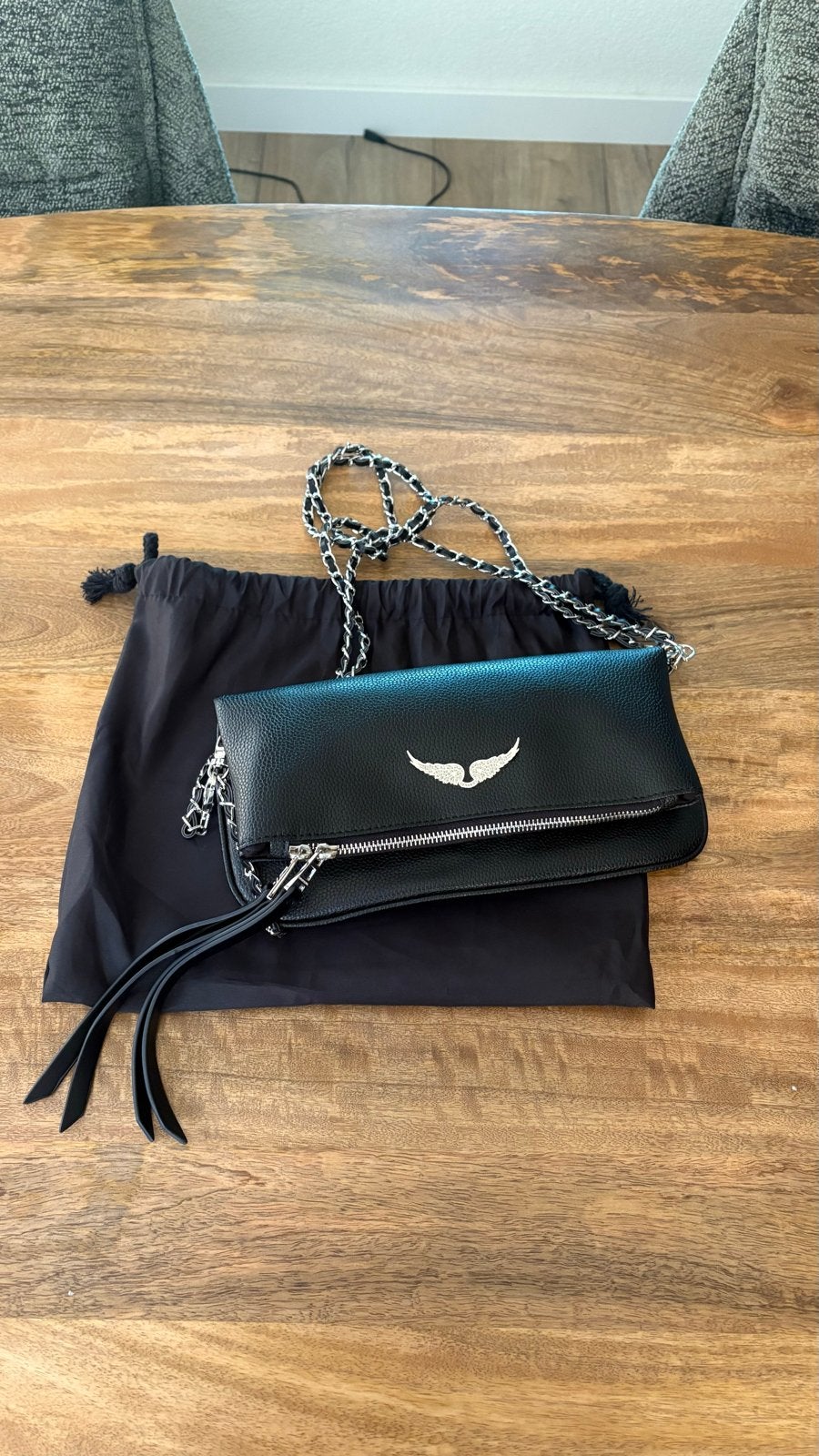Zadig & Voltaire Zwarte Crossbody Handtas Zilver Hardware, Sieraden, Tassen en Uiterlijk, Tassen | Damestassen, Zo goed als nieuw