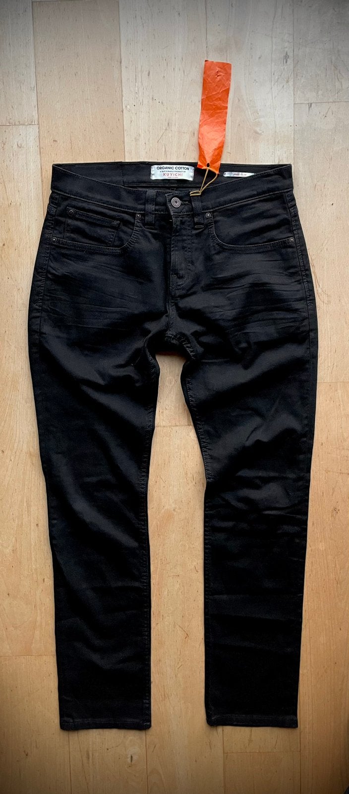 Kuyichi Jamie Slim Fit Organic jeans W31 L32 Black Rinse, Ophalen of Verzenden, Zwart, W30 - W32 (confectie 38/40)
