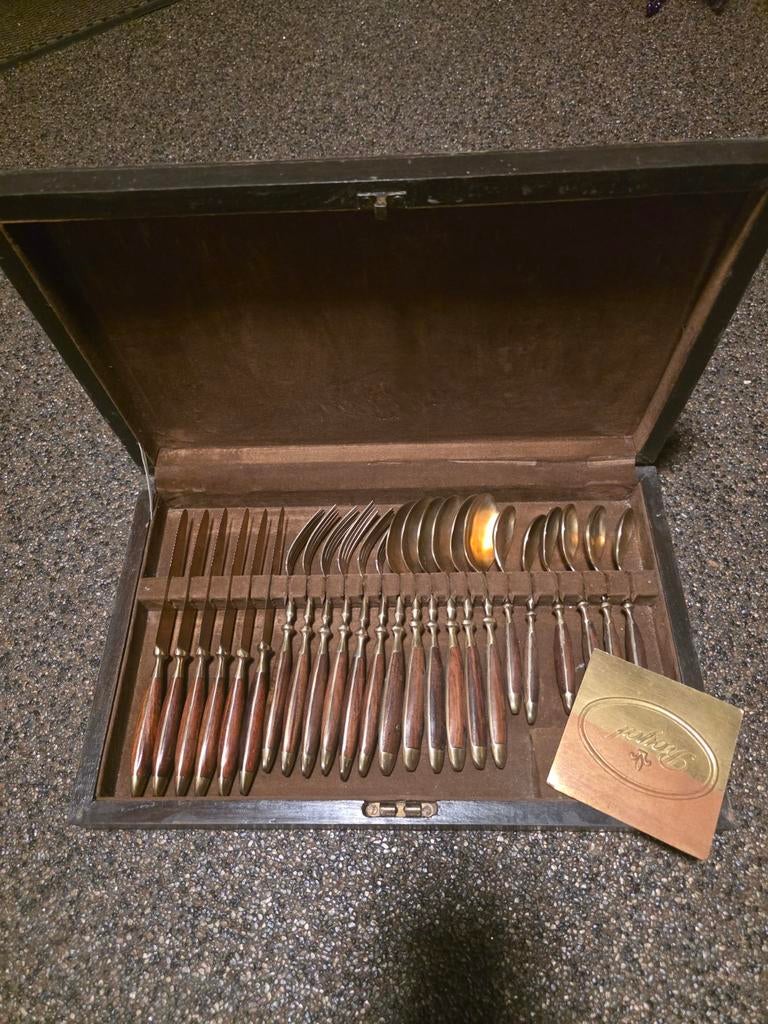 Vintage Bestekset in Kist - Royal, Antiek en Kunst, Ophalen of Verzenden