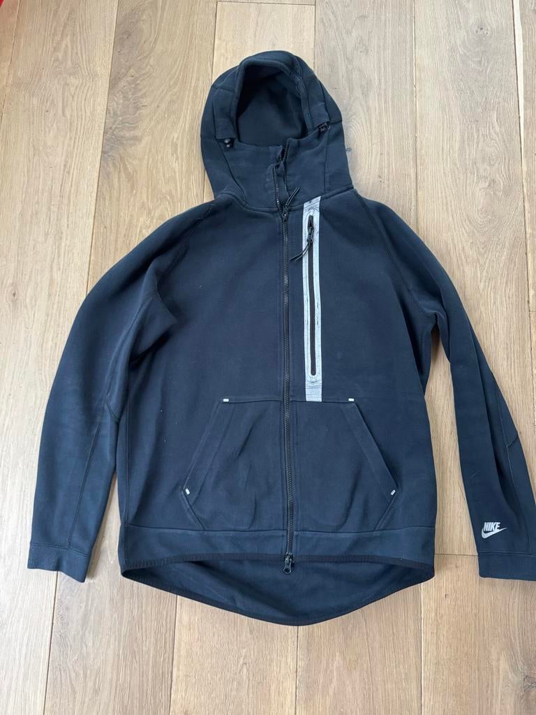 Nike Tech Fleece Hoodie Zwart Maat L, Ophalen of Verzenden, Gedragen, Maat 52/54 (L), Zwart
