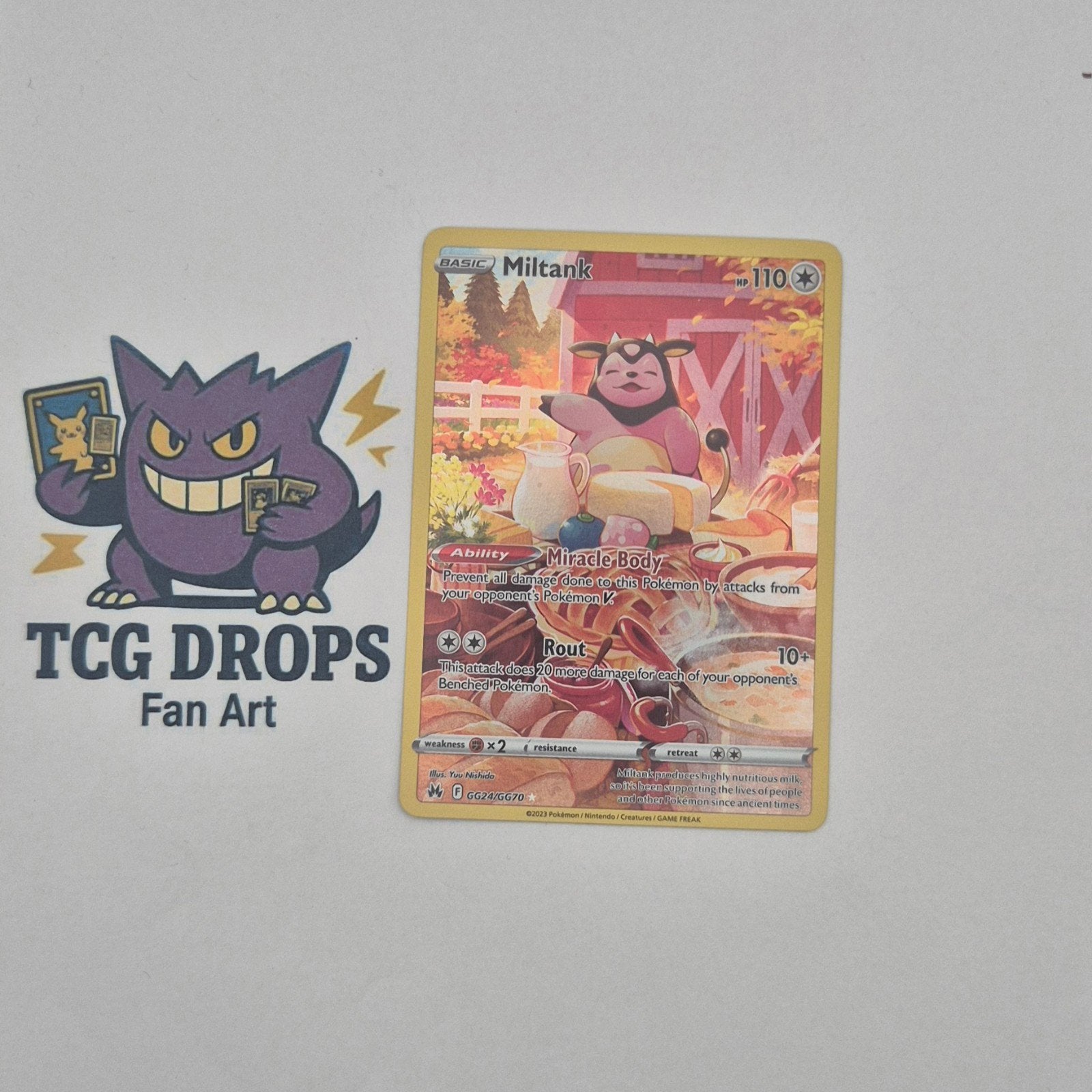 Miltank GG24/GG70 Crown Zenith, Ophalen of Verzenden, Zo goed als nieuw, Losse kaart, Foil