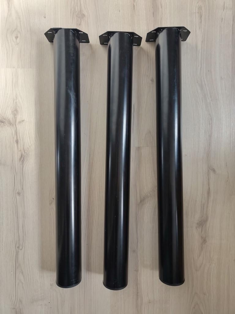 3 Duraline tafelpoten, 72 cm hoog, Huis en Inrichting, Tafelonderdelen, Ophalen, Rond, 50 tot 100 cm, 50 tot 100 cm