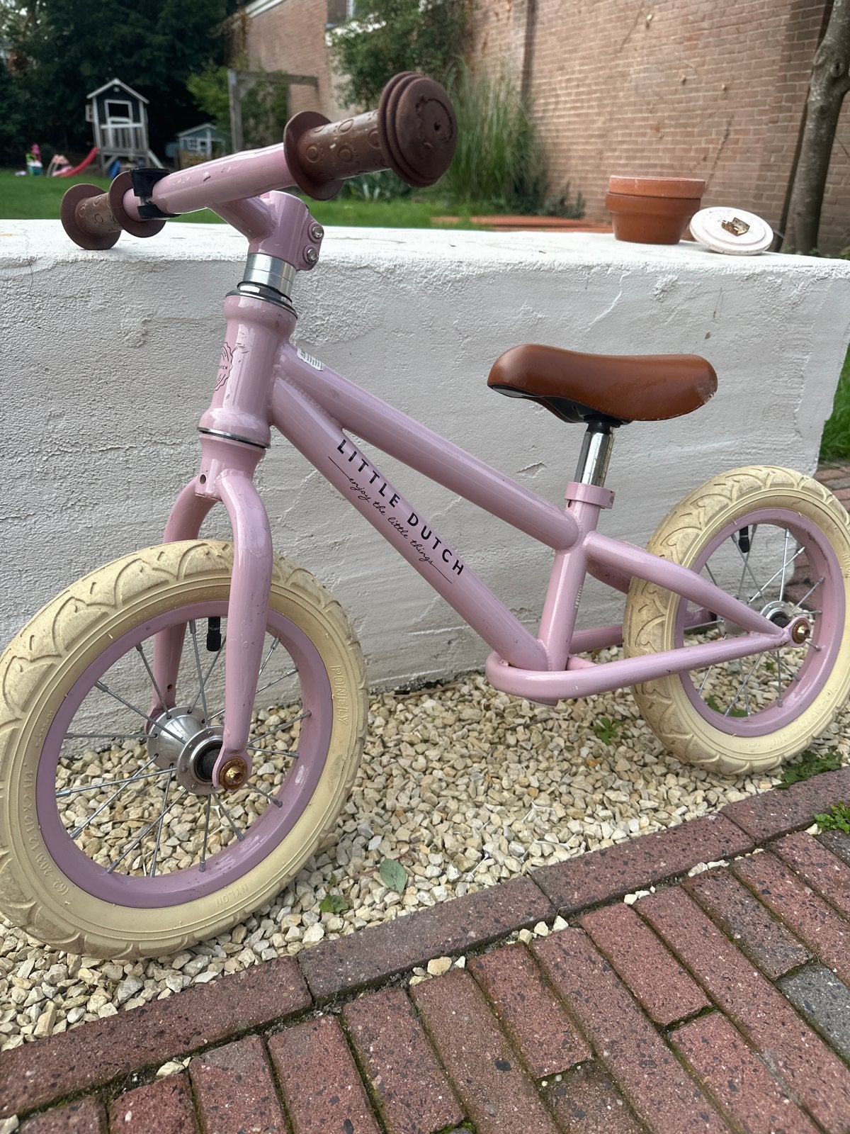 Little Dutch loopfiets roze, Fietsen en Brommers, Ophalen, Zo goed als nieuw, Minder dan 16 inch