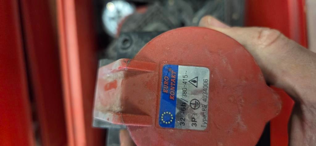 Euro Kontakt 32A 3P+E 380-415V CEE Stekker PR 4034006, Ophalen of Verzenden, Gebruikt, Stekker