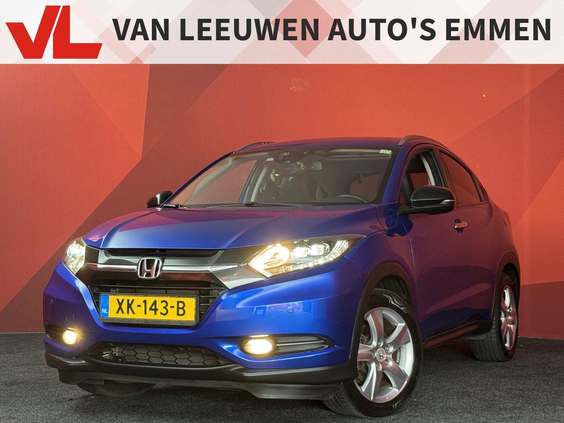 Honda HR-V 1.5 i-VTEC Executive | Navigatie | Climate Contro, Blauw, Leder en Stof, Bedrijf, 1000 kg