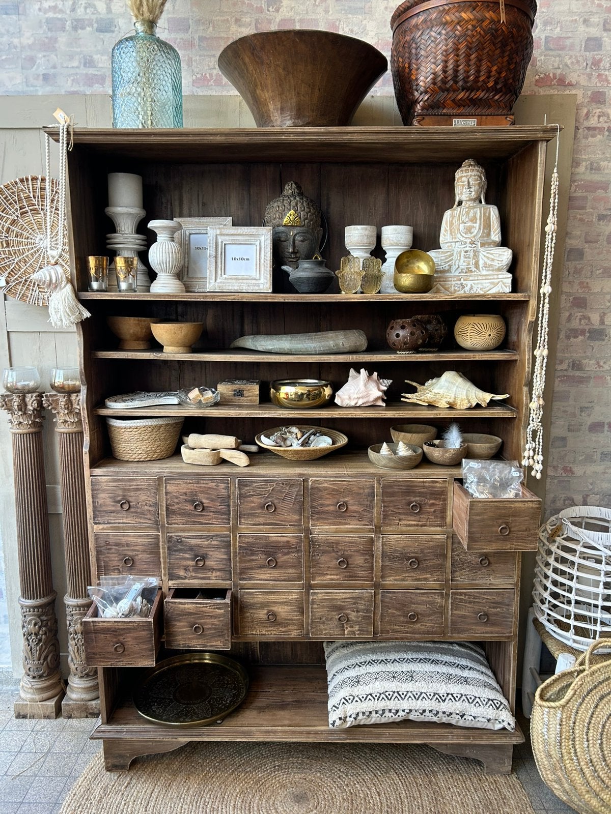 Apothekerskast / buffetkast, Ophalen, Zo goed als nieuw, 25 tot 50 cm, 200 cm of meer