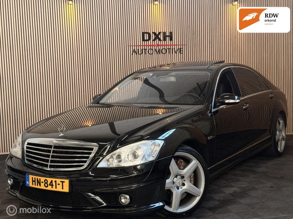 Mercedes S-klasse AMG S63 Lang 6.2 V8 PANO SOFTCL YOUNGTIMER, Auto's, Automaat, Achterwielaandrijving, Gebruikt, Zwart