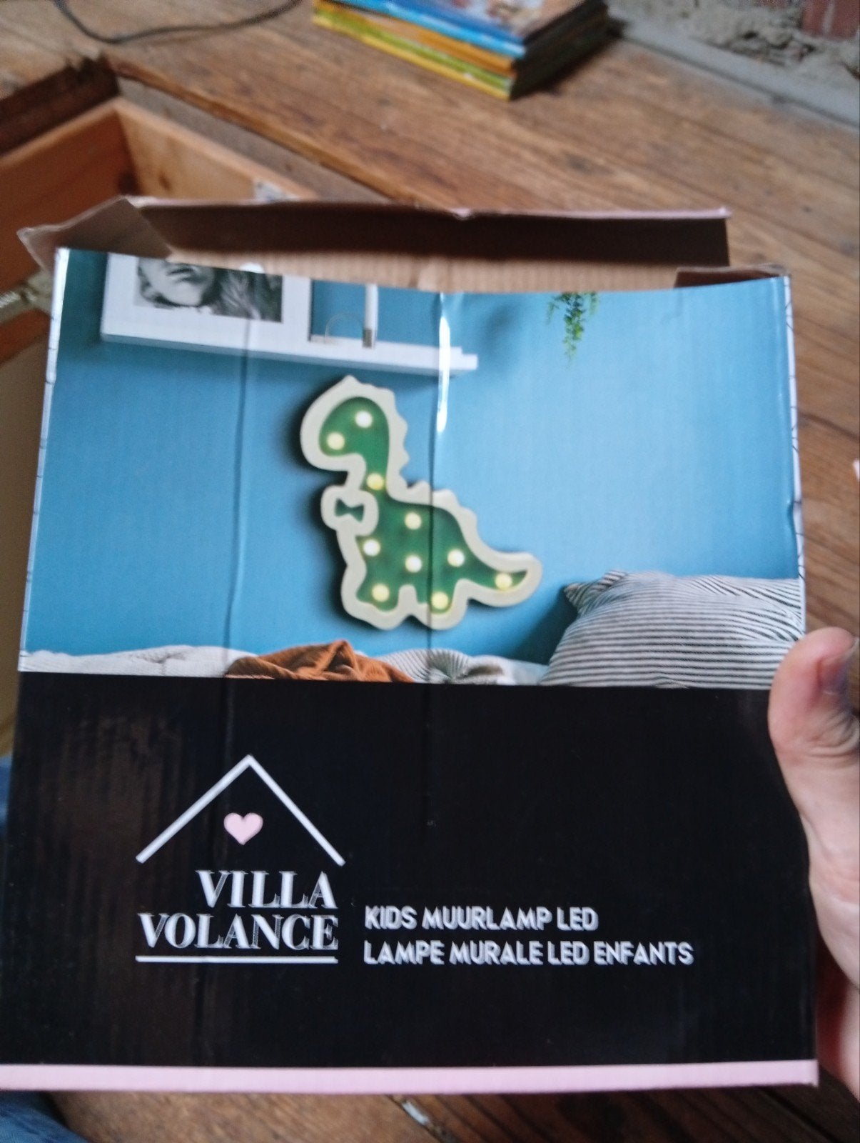 Villa Volance Kids Muurlamp LED Dinosaurus, Nieuw, Ophalen of Verzenden, Lamp, Overige merken