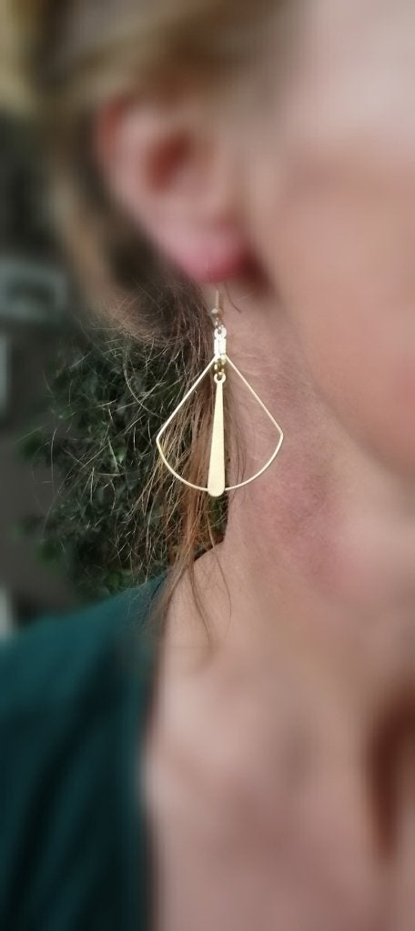 Nieuwe zelfgemaakte talen oorbellen druppelvorm, Overige materialen, Hangers, Verzenden, Nieuw