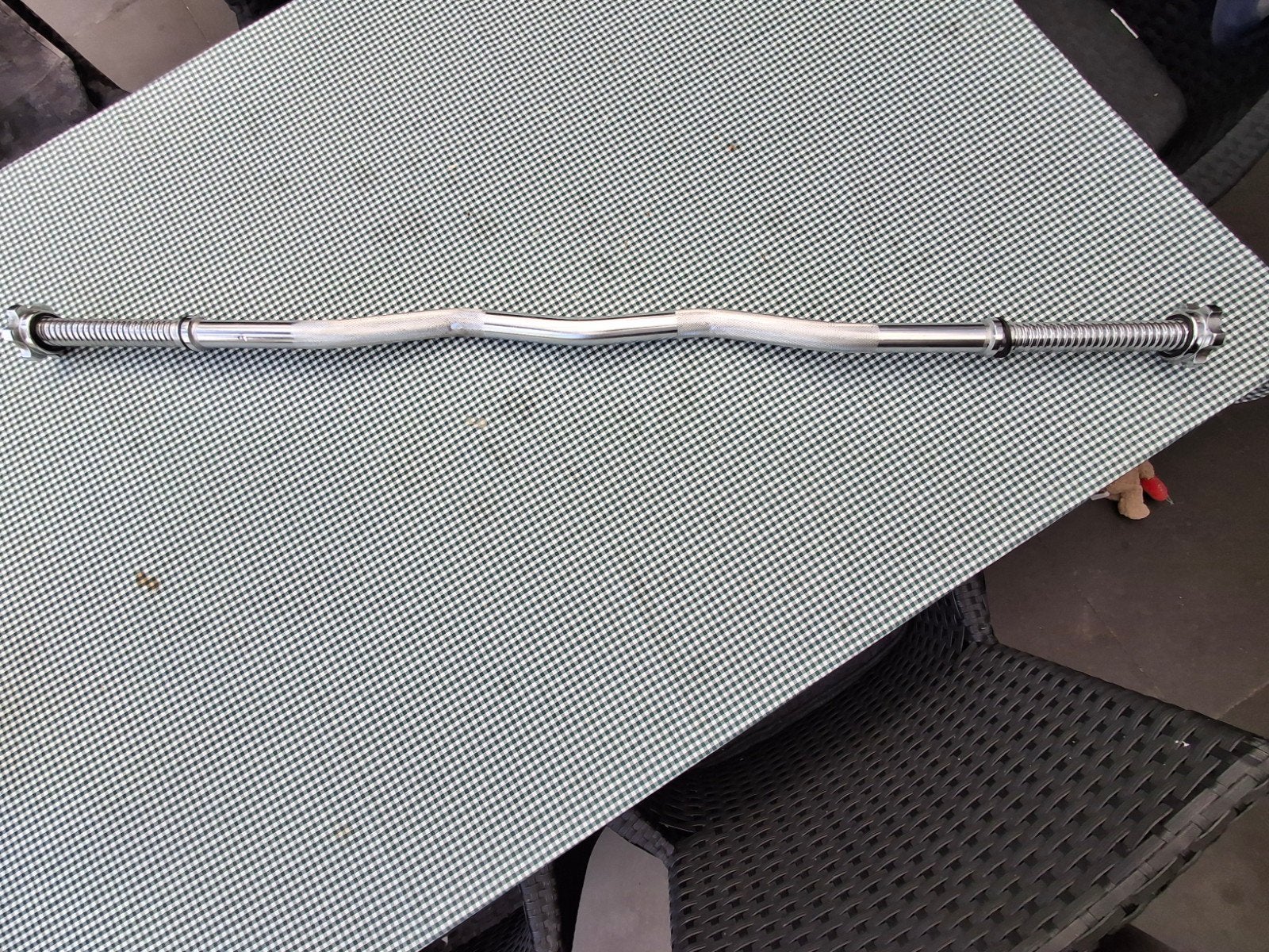 Te koop: EZ barbell, Sport en Fitness, Fitnessmaterialen, Ophalen, Zo goed als nieuw, Halterstangen