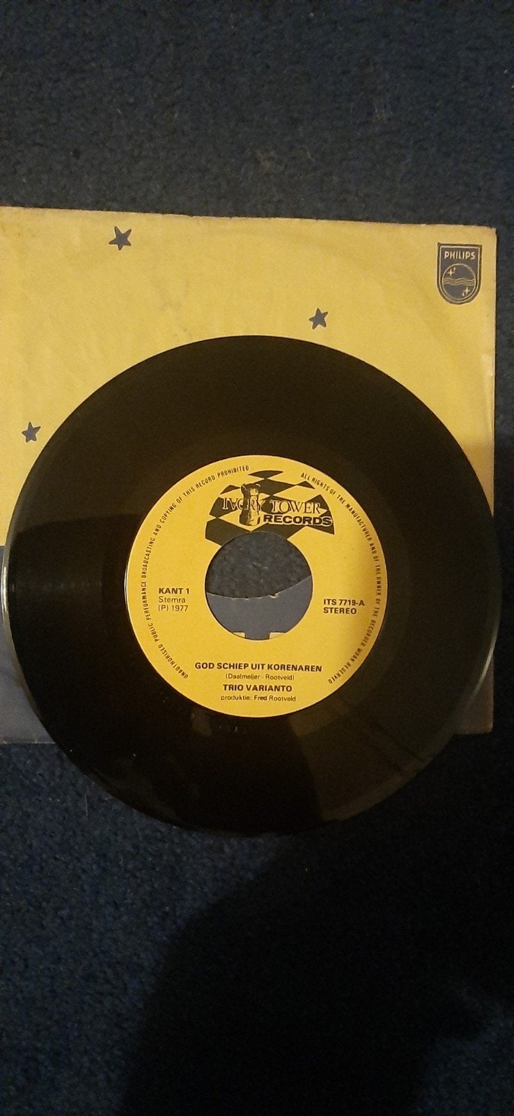 Trio Varianto - God Schiep Uit Korenaren (Single 1977), Ophalen of Verzenden, Gebruikt, Nederlandstalig