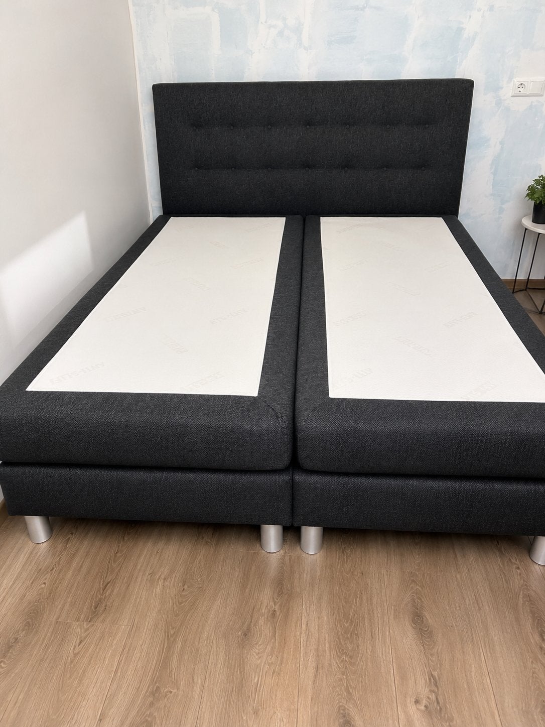 Tweepersoons boxspring, Ophalen, Tweepersoons, Zo goed als nieuw, 200 cm