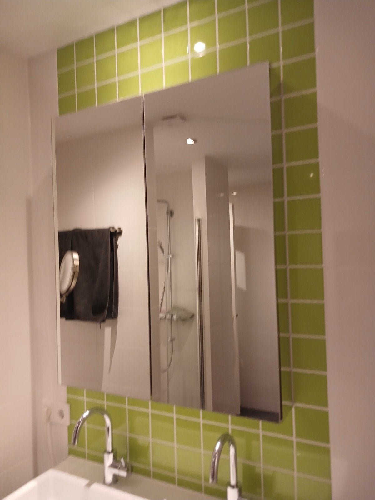 Spiegelkast badkamer met opbergruimte, Minder dan 25 cm, Minder dan 100 cm, Gebruikt, Spiegelkast