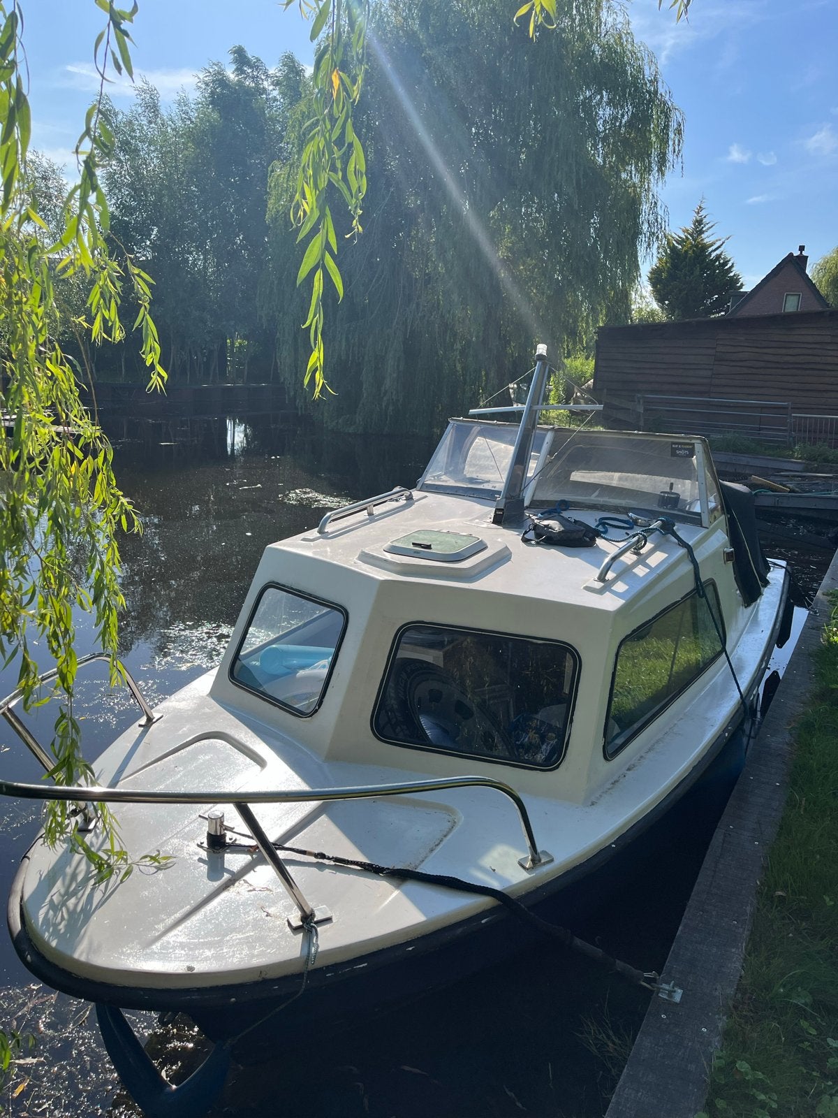Leuke kajuitboot met buitenboordmotor, Ophalen, Overige merken, Gebruikt, Afdekzeil