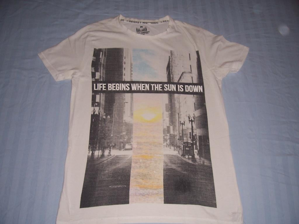 Leuk wit shirt merk Coolcat maat M, Kleding | Heren, T-shirts, Maat 48/50 (M), Wit, Ophalen of Verzenden, Coolcat