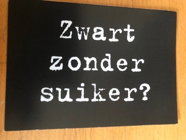 Zwart reclame, Verzamelen, Ophalen of Verzenden, Voor 1920, Ongelopen, Overige thema's