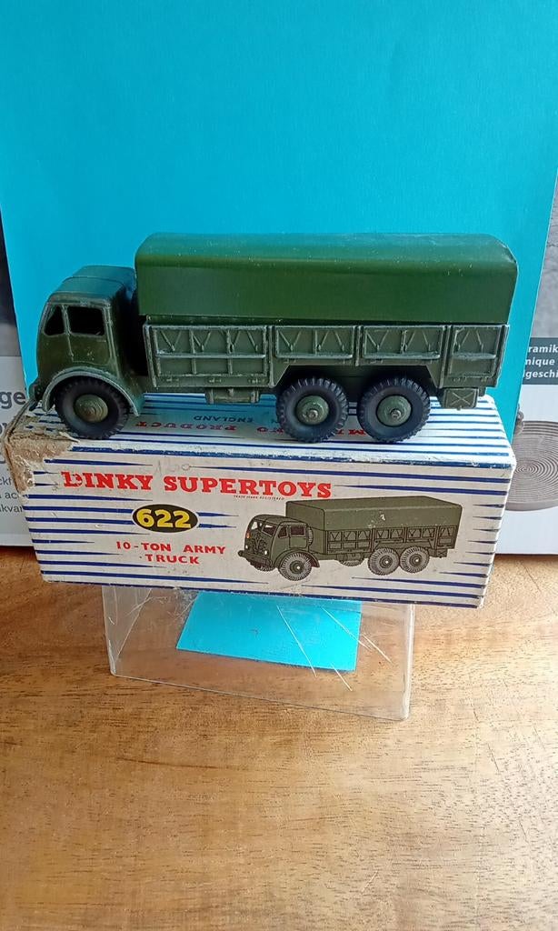Dinky Supertoys 622 10 ton leger vrachtwagen met soldaten, Verzenden