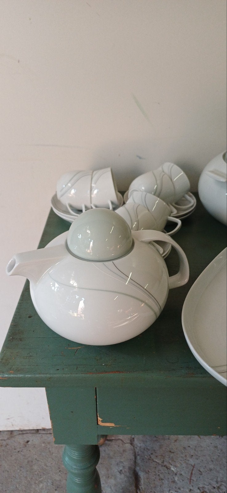 Mooi vintage scherzer bavaria porselijn servies koffiepot, Ophalen of Verzenden