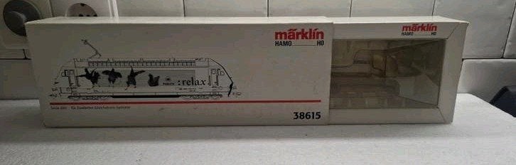 marklin reclame lege lok doos hamo 38613, Wisselstroom, Gebruikt, Locomotief, Ophalen of Verzenden
