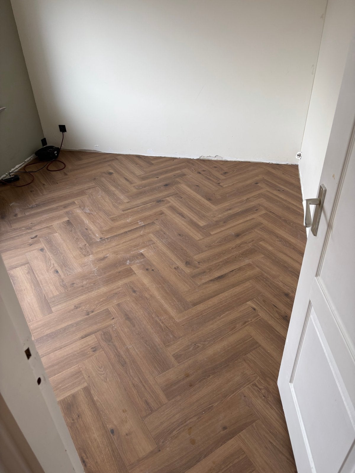 Pvc vloeren vanaf 47,50 ALL IN visgraat rechtestroken, Ophalen, Gebruikt, Bruin, 25 tot 50 m²