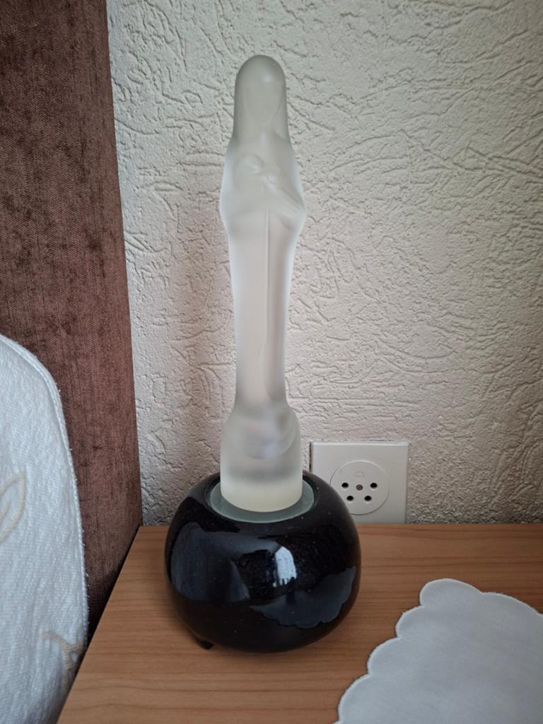Maria van Leerdam lampje - gesatineerd glas, Ophalen