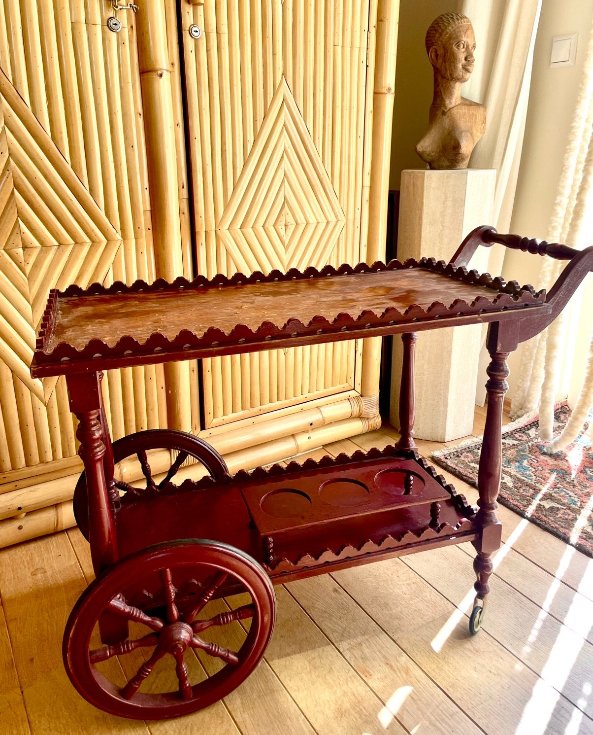 Fantastische antieke trolley vintage barcart, Ophalen