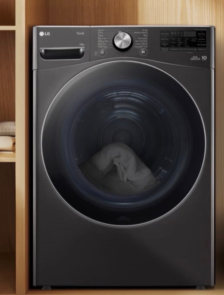 LG Warmtepompdroger 18 kg, 10 kg of meer, Nieuw, Ophalen of Verzenden, 85 tot 90 cm