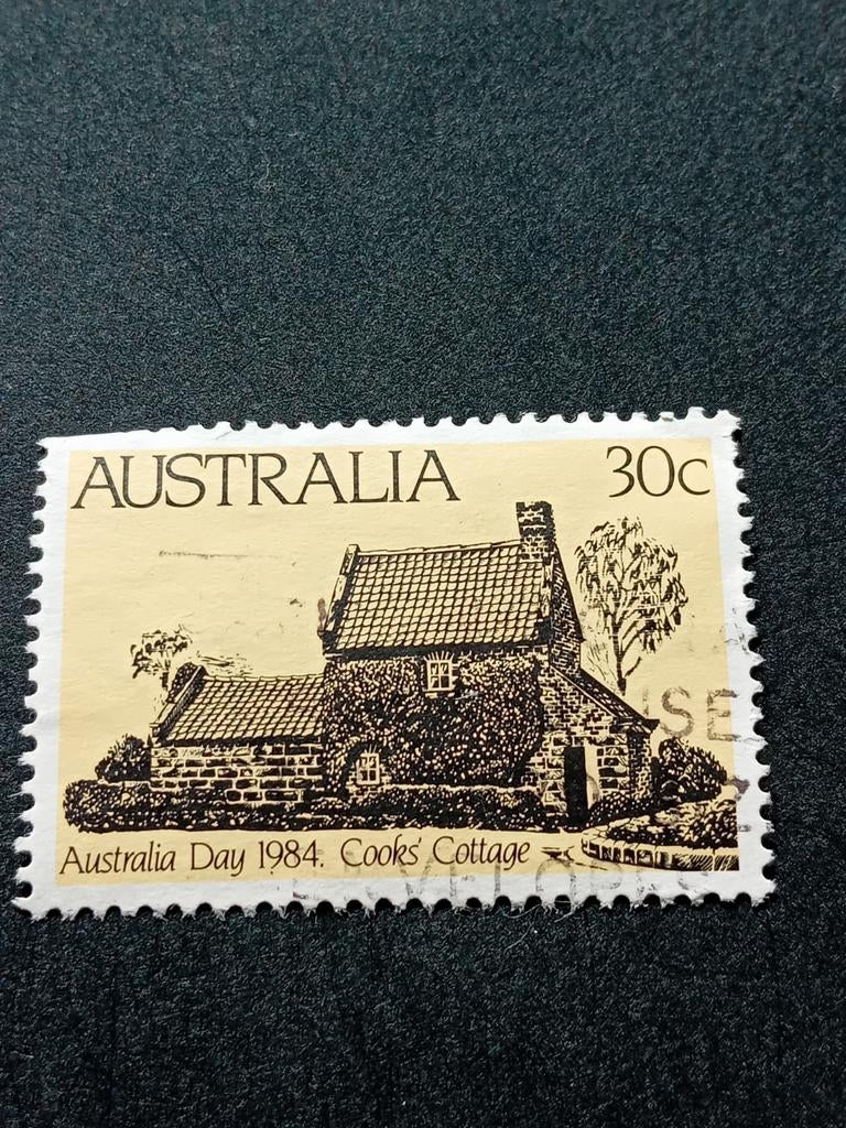 Australische postzegel 1984 - Cooks Cottage 30c, Postzegels en Munten, Postzegels | Nederland, Ophalen of Verzenden, Na 1940, Gestempeld