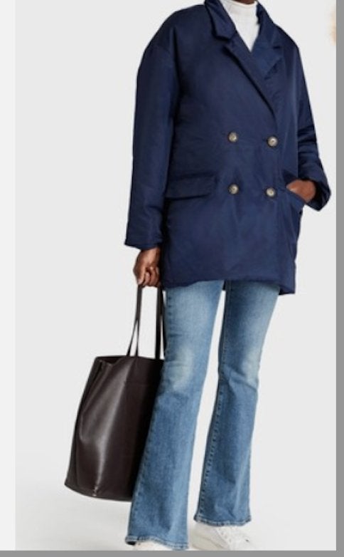 NIEUW Loulou Studio dblauwe padded jacket jas oversized S+, LouLou Studio, Nieuw, Maat 36 (S), Verzenden