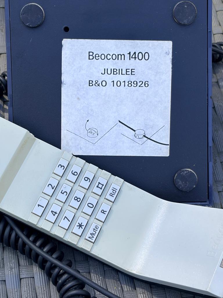 Vintage B&O Beocom 1400 Jubileum telefoon 1925-1995, Ophalen of Verzenden, Gebruikt