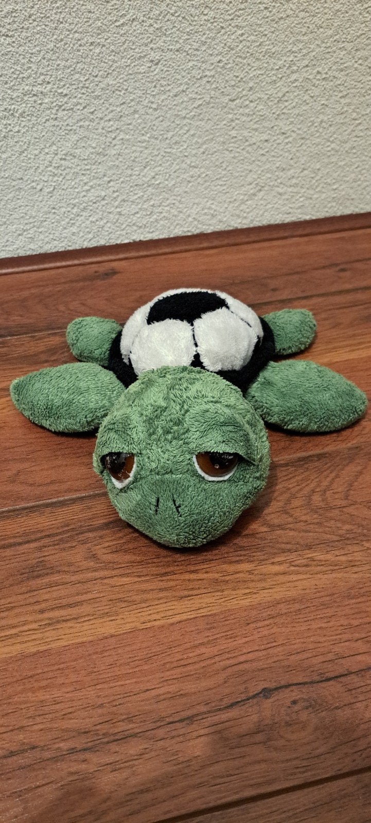 Schildpad met voetbalschild 26 cm., Ophalen of Verzenden, Zo goed als nieuw