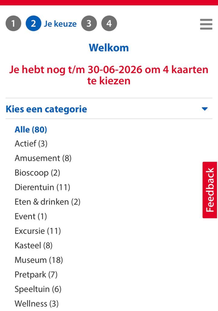 Postcodeloterij uitjes voor  4 personen, Drie personen of meer