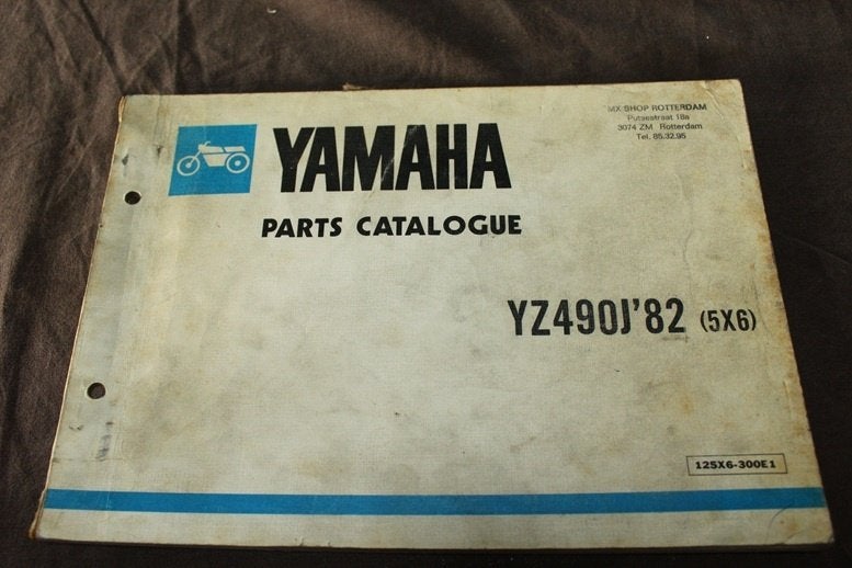 Yamaha YZ490J 1982 motorcycle parts catalogue YZ490 J, Ophalen of Verzenden, Yamaha
