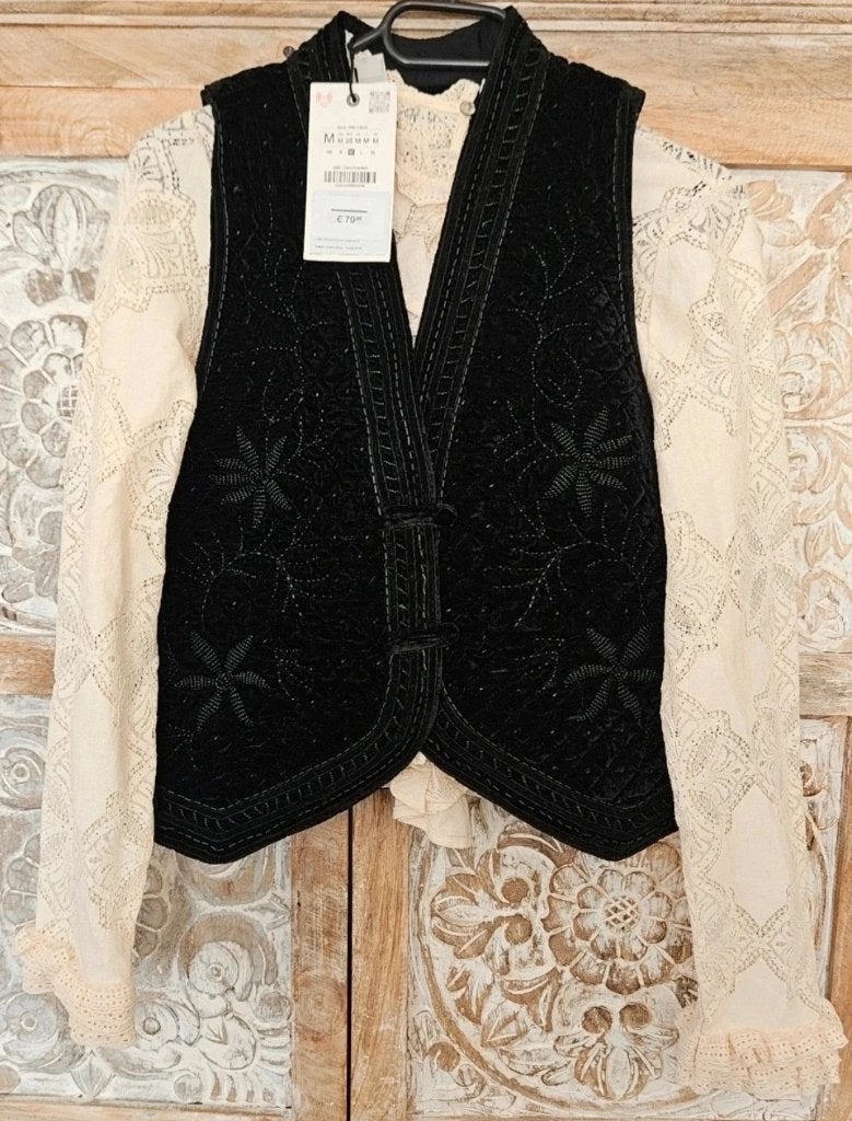 Fluwelen gillet maat m nieuw, Kleding | Dames, Bodywarmers, Maat 38/40 (M), Nieuw, Ophalen of Verzenden, Zara