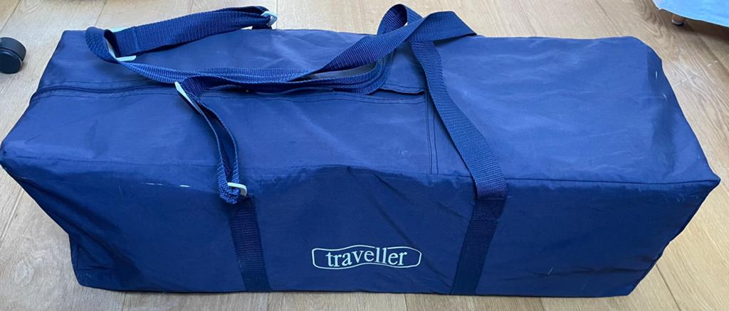 Campingbedje traveller blauw babybedje reisbedje bedje 15e, Ophalen of Verzenden, Zo goed als nieuw