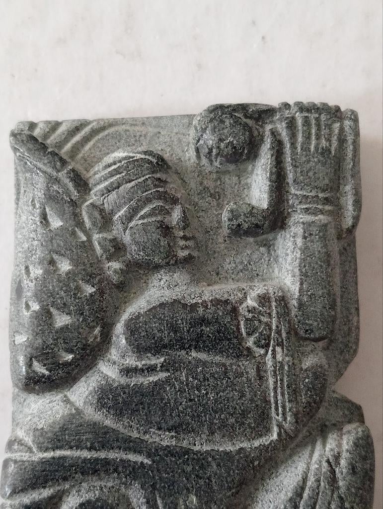 Sculptuur Azië met figuur, Ophalen of Verzenden