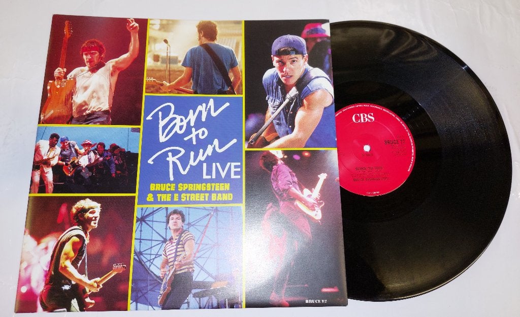 Bruce Springsteen VINYL 12 INCH Born To Run Live UK persing, Ophalen of Verzenden, Zo goed als nieuw, 12 inch